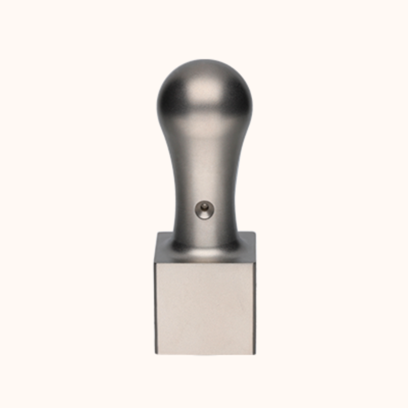 Personal Square Inkan/Hanko (Seal) Blast Titanium (21mm - 24mm)
